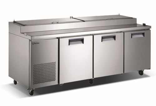 Vortex commercial 3 door pizza prep table for sale