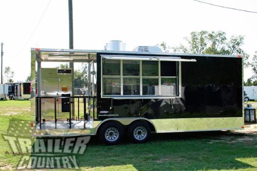 NEW 8.5 X 22 Enclosed Mobile Kitchen Food Vending Concession BBQ Smoker Trailer