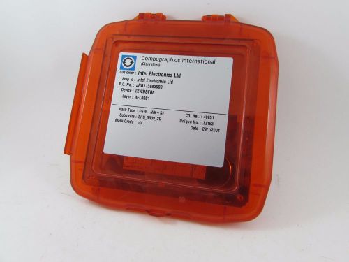 6&#034; 150mm Intel rare vintage SEMICONDUCTOR PHOTOMASK WITH PATTERN
