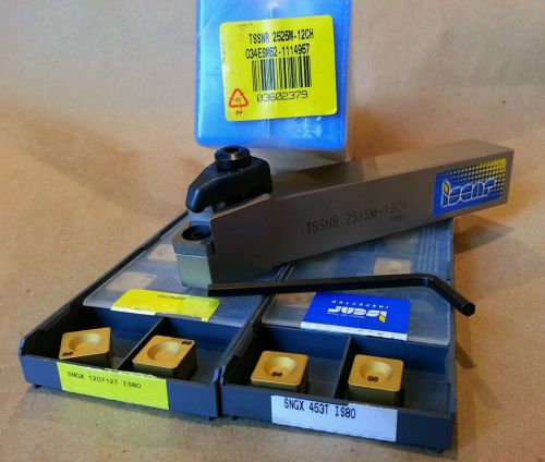 ISCAR TSSNR 2525M-12CH LATHE TURNING TOOLHOLDER Sngx1207121,453t ceramic INSERTS