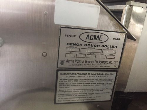 Acme MRS-11 Dough Roller / Sheeter