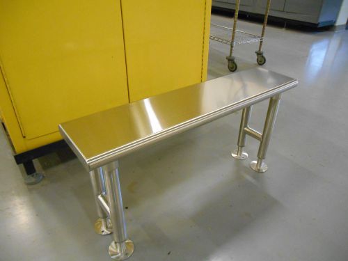Stainless steel eagle, cleanroom bench, solid top, 9&#034;wx36&#034;l for sale