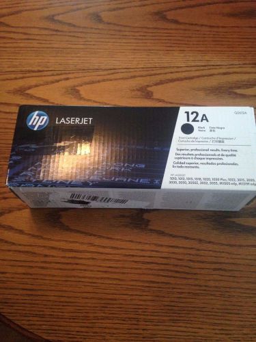 HP Q2612A BLACK TONER (BOX IS OPEN, NEVER BEEN USED)