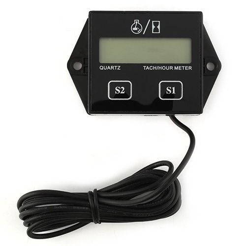 Waterproof Hour meter Tachometer 2&amp;4 Stroke Engine Monitor meter car 12V