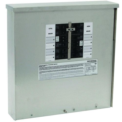 New generac 6379 30-amp manual transfer switch 10-16 circuits free shipping for sale