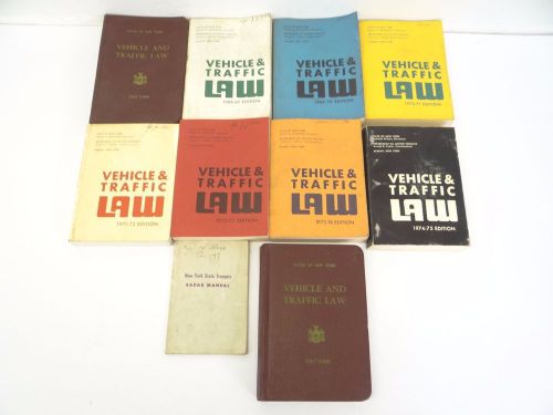 Lot 1970s Vehicle &amp; Traffic Law New York Books Booklets Manuals State Troopers