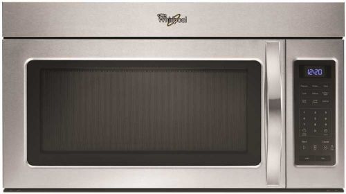 Whirlpool wmh31017as 1.7 cu. ft. over-the-range microwave oven stainless steel for sale