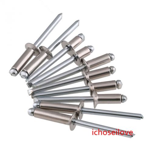 20x 304Stainless Steel M3-M5 Blind Rivets Pop Rivets Dome Head Open End