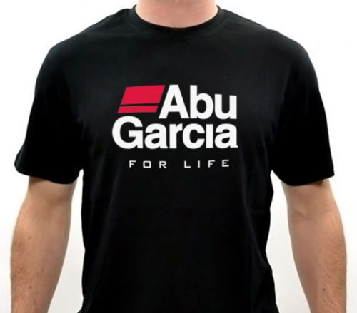 ABU GARCIA FOR LIFE Fishing Reel Men&#039;s Design Black T-Shirt Tees Size S-5XL