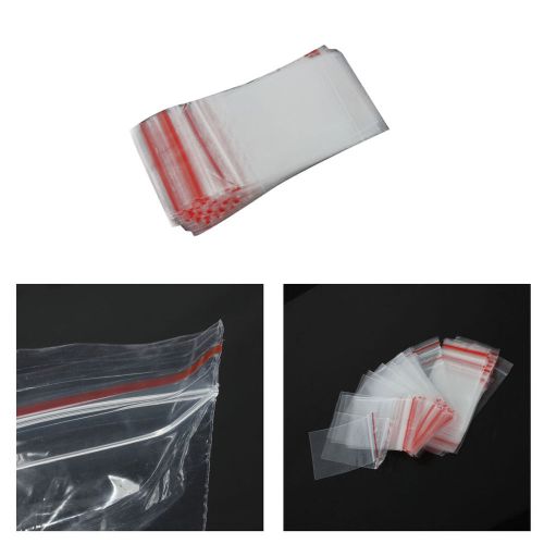 500x Clear Grip Self Press Seal Polythene Zip Lock Plastic Jewelry Bag 5x7cm  T1