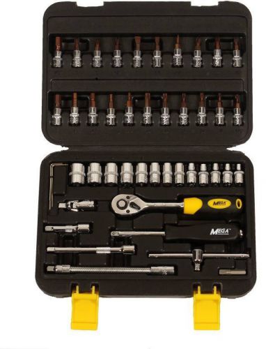 Mega 2462 toolkit toolset tools 1/4&#034; socket combination set 46 pieces for sale