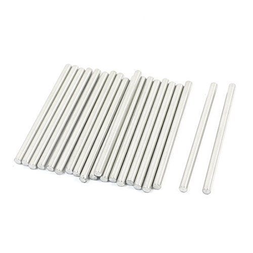 Uxcell 20 pcs rc toy car model part stainless steel round rods axles 3mmx50mm for sale