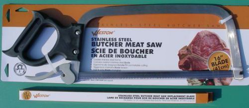 16&#034; Stainless Steel Butcher Meat Saw With 16&#034; Stainless Steel Replacement Blade