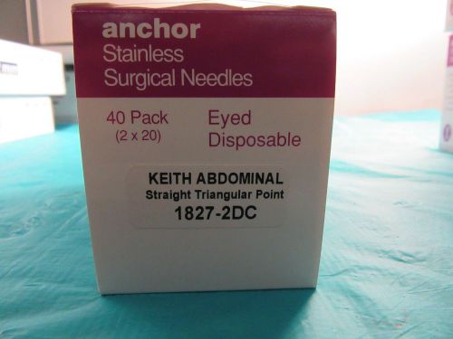 anchor stainless surgical needles keith abdominal 1827-2DC