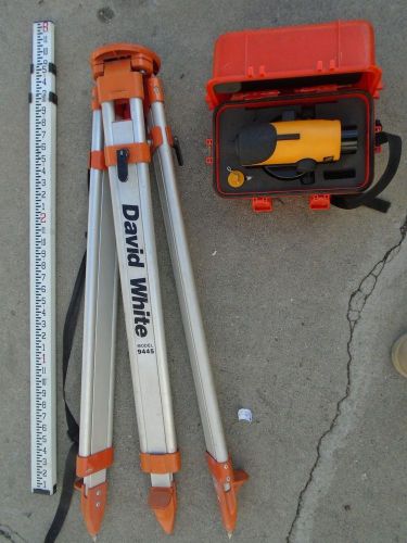 3 pc surveyors set,  automatic level,telescoping rod, david white tripod for sale
