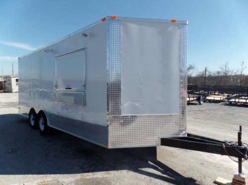 Concession Trailer 8.5&#039; x 20&#039; White Food Event Catering Elite