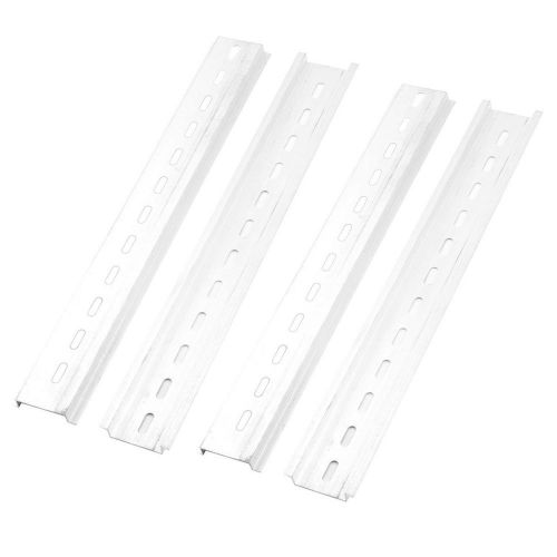 Uxcell 4 pcs 35mm width slotted design aluminum din rail 250mm for sale