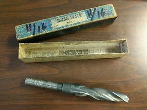 Vintage 1/2&#034; Shank Silver &amp; Deming Drills 11/16&#034; HSS Drill Bit with Box