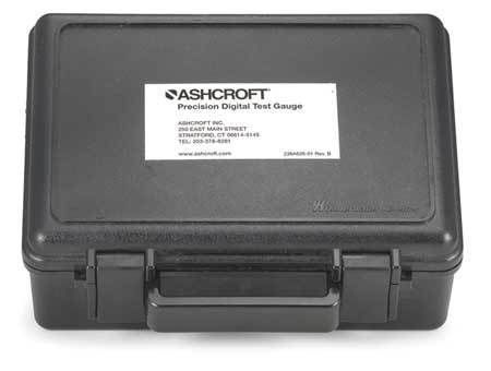 ASHCROFT 201B112-01 Carrying Case Hard Carrying Case, 7 In. H, 4 In D, Black