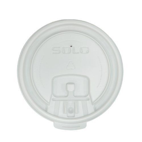 Solo LB3081-00007 8 Oz. Liftback &amp; Lock Plastic White Lid 1000-Pack