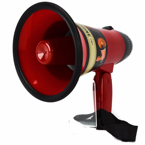 Mini Portable Handheld Megaphone Foldable Red Speaker Bullhorn Voice Amplifier