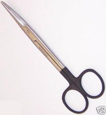 2 supercut mayo scissors 6.75&#034; straight &amp; curved dental veterinary instrument for sale