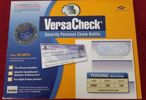 VersaCheck® Security Personal Check Refills: Form # 3001 - Personal Wallet