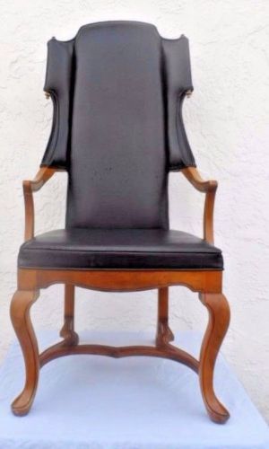 Tall back armchair by jim peed for his esperanto collection for drexel gothic for sale