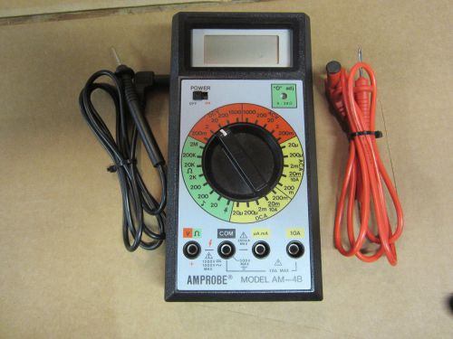 Amprobe AM-4B Multimeter with Probes Works Perfectly Amprobe Multimeter