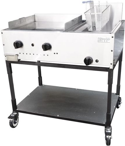 Taco Cart. Flat Top Griddle and Fryer