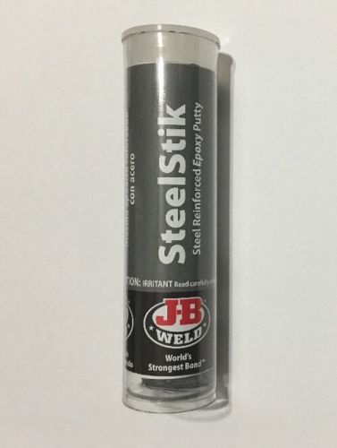 J-B Weld 8267-S SteelStik Steel Reinforced Epoxy Putty Stick - 2 oz New