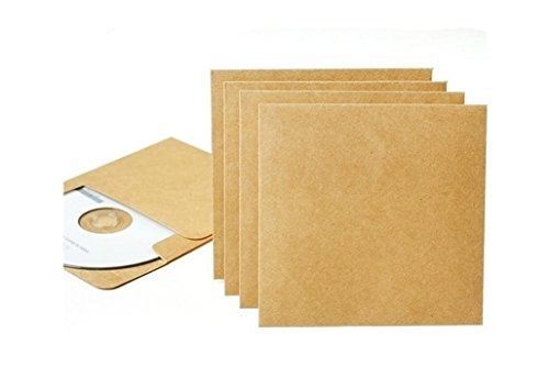 Xing-Rui 50 Pieces Blank Kraft CD DVD Paper Sleeves Envelope from