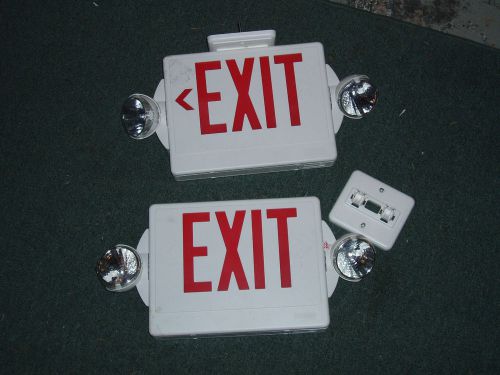 2x Lithonia lighting Exit Sign with Lights