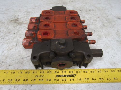 Commercial intertech sectional directional manual hydraulic valve assembly for sale