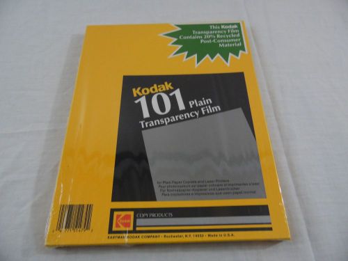 Kodak 101 Plain Transparency Material Mint in Original Box 50 Sheets