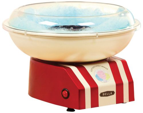 BELLA 13572 Cotton Candy Maker, Red and White NEW
