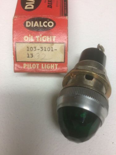 Large dialco green industrial panel pilot light lamp nos for sale