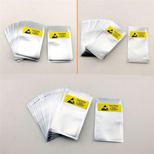 3X100 ESD Anti Static Shielding Bags Open-Top Waterproof Bag For Electronics New