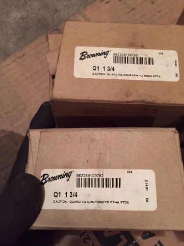 Lot of 2 browning q1-1-3/4 split taper bushing new old stock for sale
