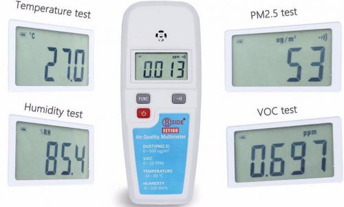 Pm2.5 volatile organic compounds humidity temperature 4in1 tester detector meter for sale