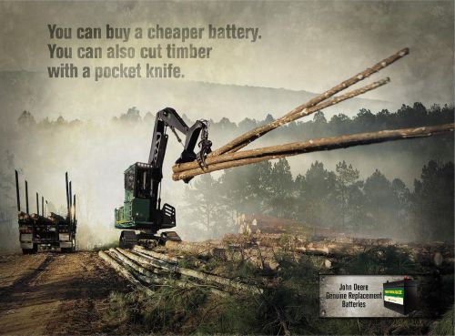 John Deere Timber Ad Poster