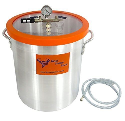 Bestvaluevacs best value vacs brand vacuum chamber- 10 gallon vacuum &amp; degassing for sale