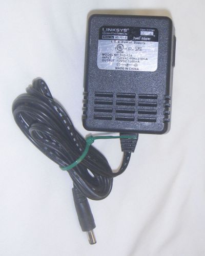 Genuine linksys d12-12a 12v 1.2a ac power adapter wrt54g wrt300n router wrtp54g for sale