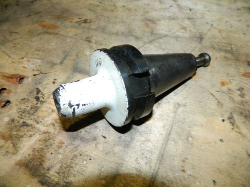 Lyndex bt40 taper 1&#034; end mill tool holder, w/ pull stud, used for sale