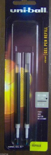Uni Ball Gel Pen Refills Black Ink, Pack of 2 Ink Refill Gel RT &amp; 207 Gel Pens