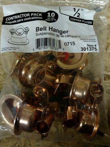 4 - 10-Packs 1/2-in Copper Plated Steel Bell Hanger 40 pieces