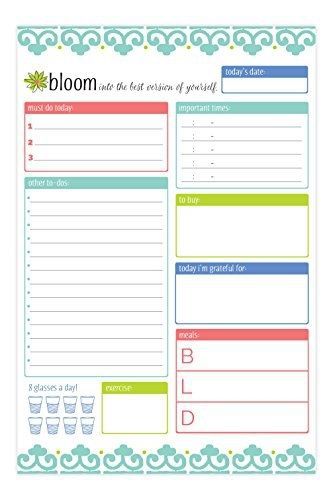 bloom daily planners Planning System Tear Off To Do Pad - Teal Daily Planner To