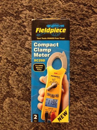 Fieldpiece Compact Clamp Meter Multimeter New Model SC260 Hvacr Replaces SC53
