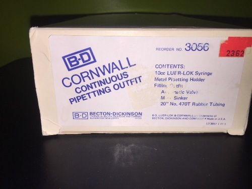 B-D Becton-Dickinson 3056 Cornwall Continuous Pipetting Outfit