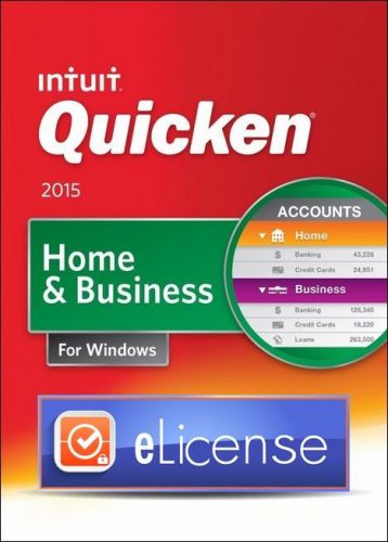 Quicken Home &amp; Business 2016 Personal Finance &amp; Budgeting 3PC e.License